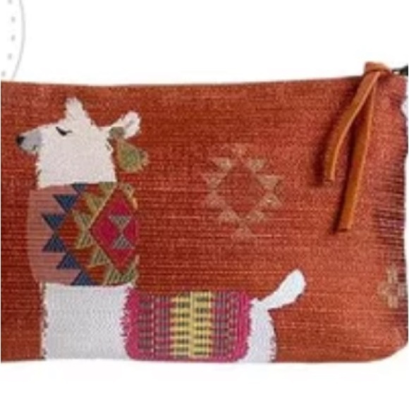 Atenti Handbags - Atenti Mamallama Momma Llama Pouch Clutch Purse Bag NWT Luxury Whimsy USA Made